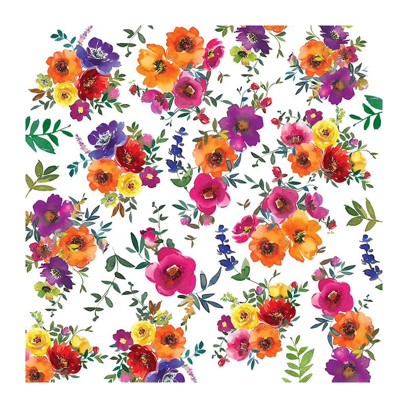 Polymer Clay Transfer Paper Watercolor Flowers 01